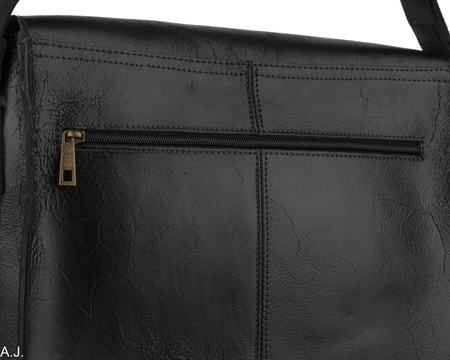 Teczka męska skórzana Canaletto Vintage T-245 czarna