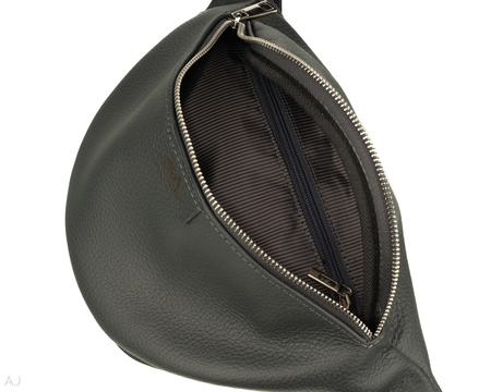 Saszetka damska skórzana S-PA szary