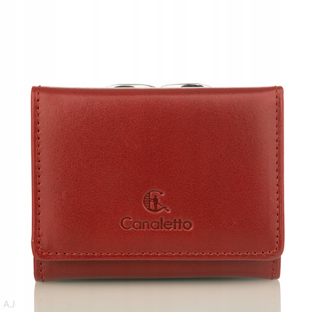 Portfel damski skórzany Canaletto P-2000 czerwony