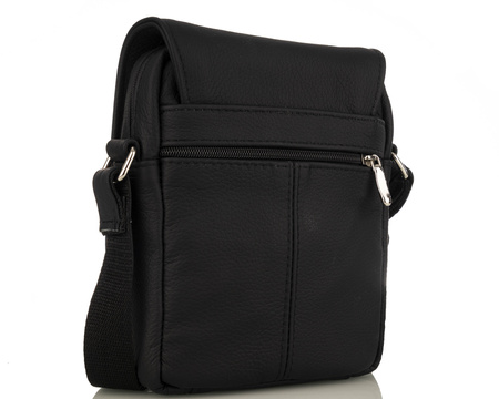 Listonoszka męska skórzana T-MKL czarny