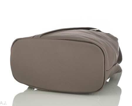 Plecak damski skórzany PL-LED szary