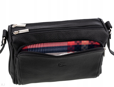 Torebka damska skórzana Canaletto T-812 Czarna