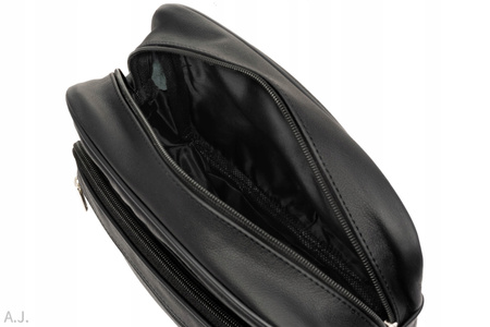 Saszetka męska skórzana -LESZ1 czarna