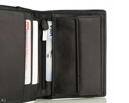 Portfel męski skórzany Canaletto P-1555 czarny