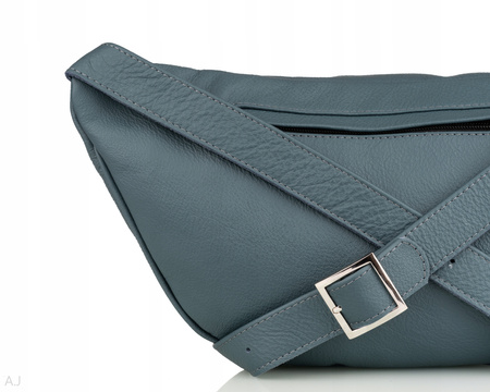 Saszetka damska skórzana S-PA L morski