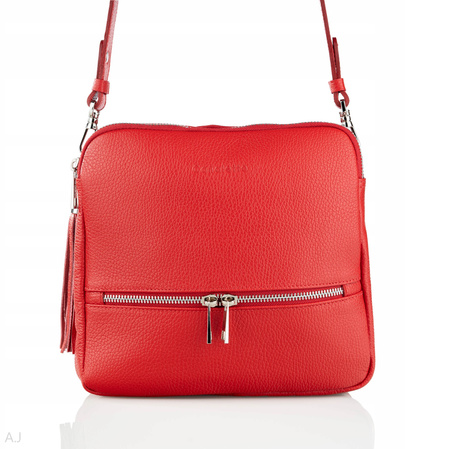 Torebka damska skórzana Canaletto T-840 czerwony
