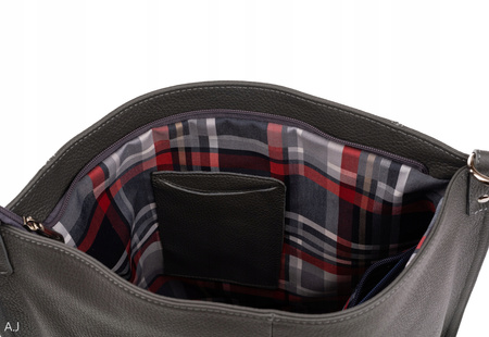 Torebka damska skórzana Canaletto T-940 szara