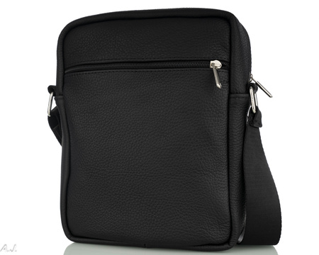 Listonoszka męska skórzana T-SEBBIS czarna