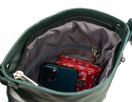 Torebka damska skórzana T-XSA zieleń