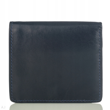 Portfel skórzany z kominkiem Canaletto P-1008 granatowy