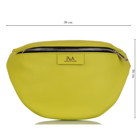 Saszetka damska skórzana S-PA seledynowa