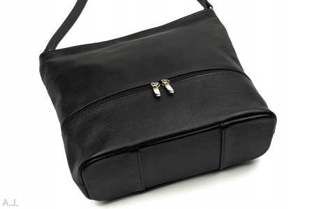 Torebka damska skórzana T-LB czarna