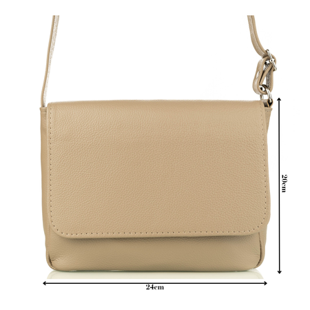 Torebka damska skórzana T-IW beż