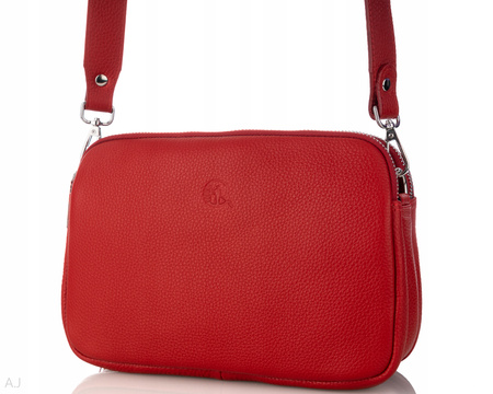 Torebka damska skórzana Canaletto T-830 czerwony