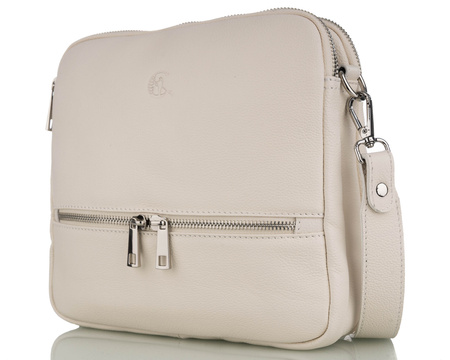 Torebka damska skórzana Canaletto T-840 beżowy