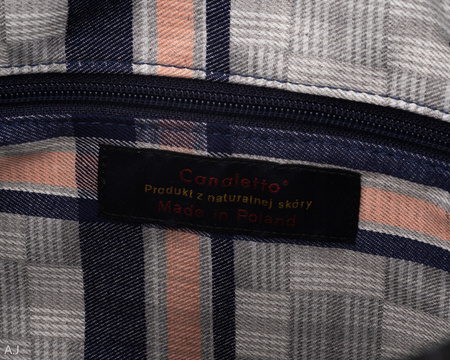 Torebka damska skórzana Canaletto T-711 czarny