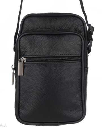 Torba męska skórzana T-14 czarna