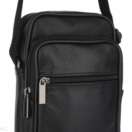 Torba męska skórzana T-14 czarna