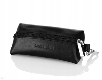 Etui na klucze skórzane Canaletto P-501 czarny