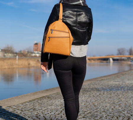 Plecak damski skórzany Canaletto PL-460 camel