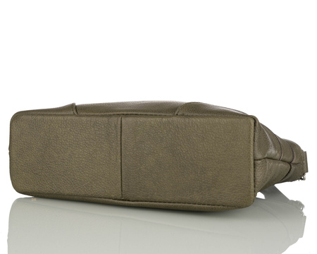 Torebka damska skórzana T-ZOWA ciemna zieleń