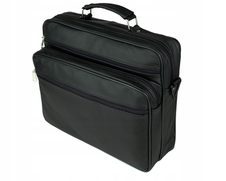 Torba męska skórzana T-4 czarna