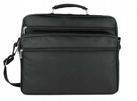 Torba męska skórzana T-4 czarna