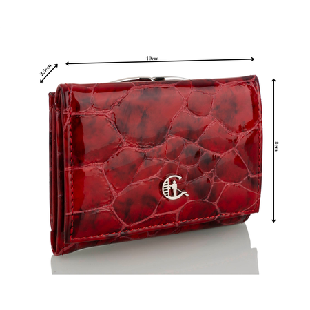 Portfel damski skórzany Canaletto P-2000 czerwony