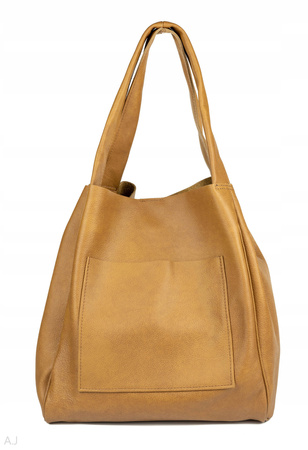 Worek damski skórzany T-EFE+ Camel