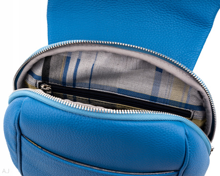 Plecak damski skórzany Canaletto PL-455 niebieski