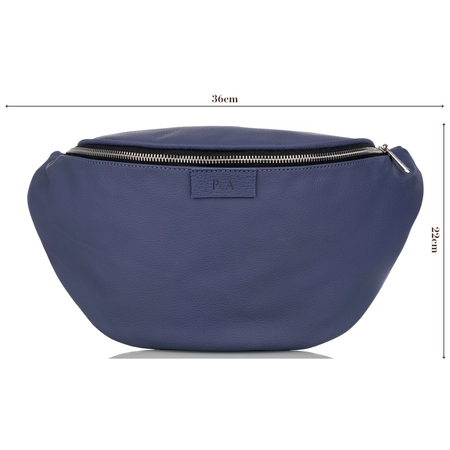 Saszetka damska skórzana S-PA L jasny fiolet