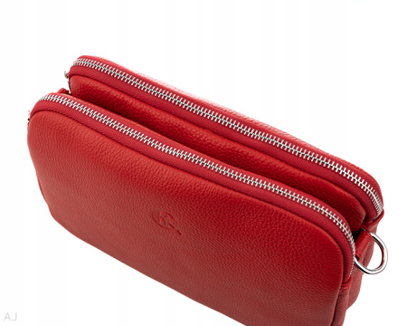 Torebka damska skórzana Canaletto T-830 czerwony