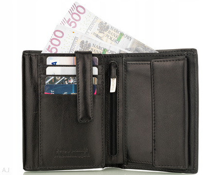 Portfel męski skórzany Canaletto P-1555 czarny