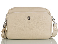 beżowy z tłoczeniem