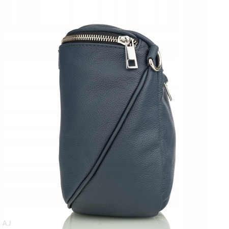 Torebka damska skórzana T-BAL granatowa