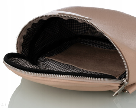 Torebka damska skórzana T-BAL pudrowy róż