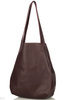Worek damski skórzany T-ISL bordo