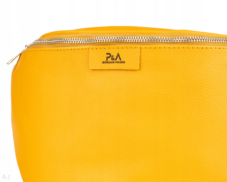 Saszetka damska skórzana S-PA L żółty