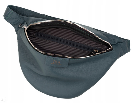 Saszetka damska skórzana S-PA morski