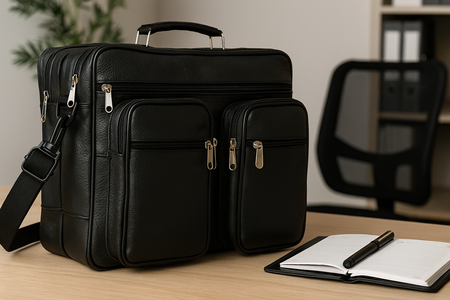 Torba męska skórzana T-8 czarna