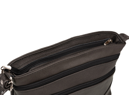 Torebka damska skórzana T-ZOWA brąz