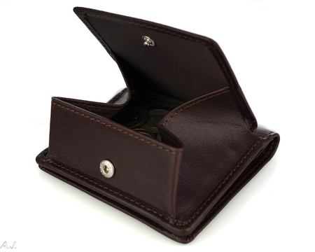 Portfel skórzany z kominkiem Canaletto P-1008 BRĄZ RFID