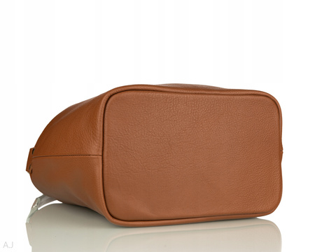 Worek damski skórzany T-MQ camel