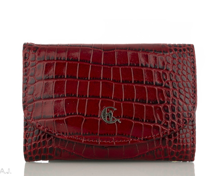 Portfel damski skórzany Canaletto P-1201 czerwony