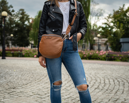 Torebka damska skórzana T-BAL JASNY POPIEL