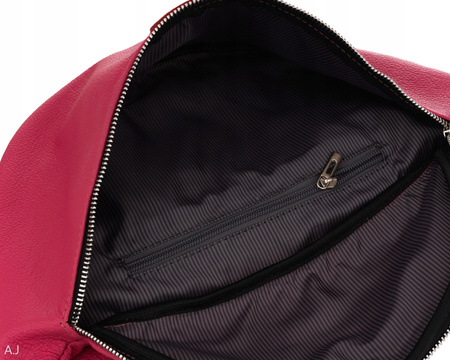 Saszetka damska skórzana S-PA L fuksja