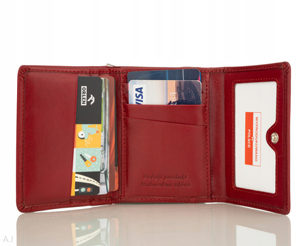 Portfel damski skórzany Canaletto P-2003 czerwony