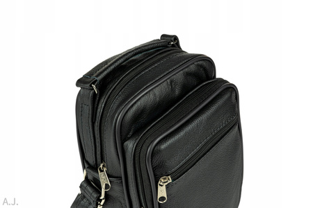 Torba męska skórzana T-EDE czarna