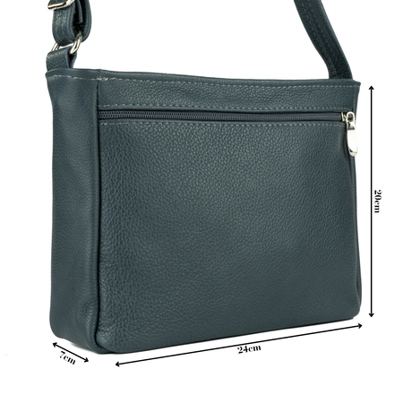 Torebka damska skórzana T-IWBA granatowa