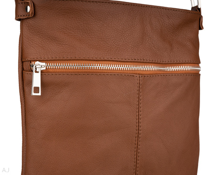 Torebka damska skórzana T-MID brązowa